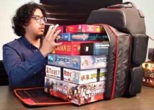 mochila para jogos de tabuleiro - varios jogos modernos